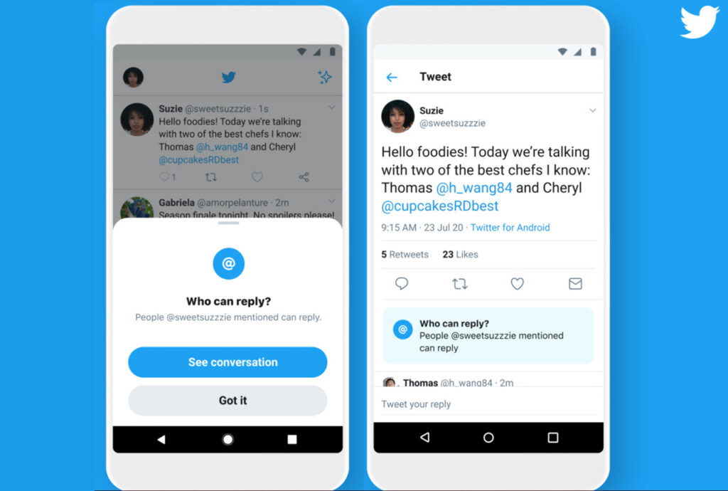 Twitter Who Can Reply Privacy Update