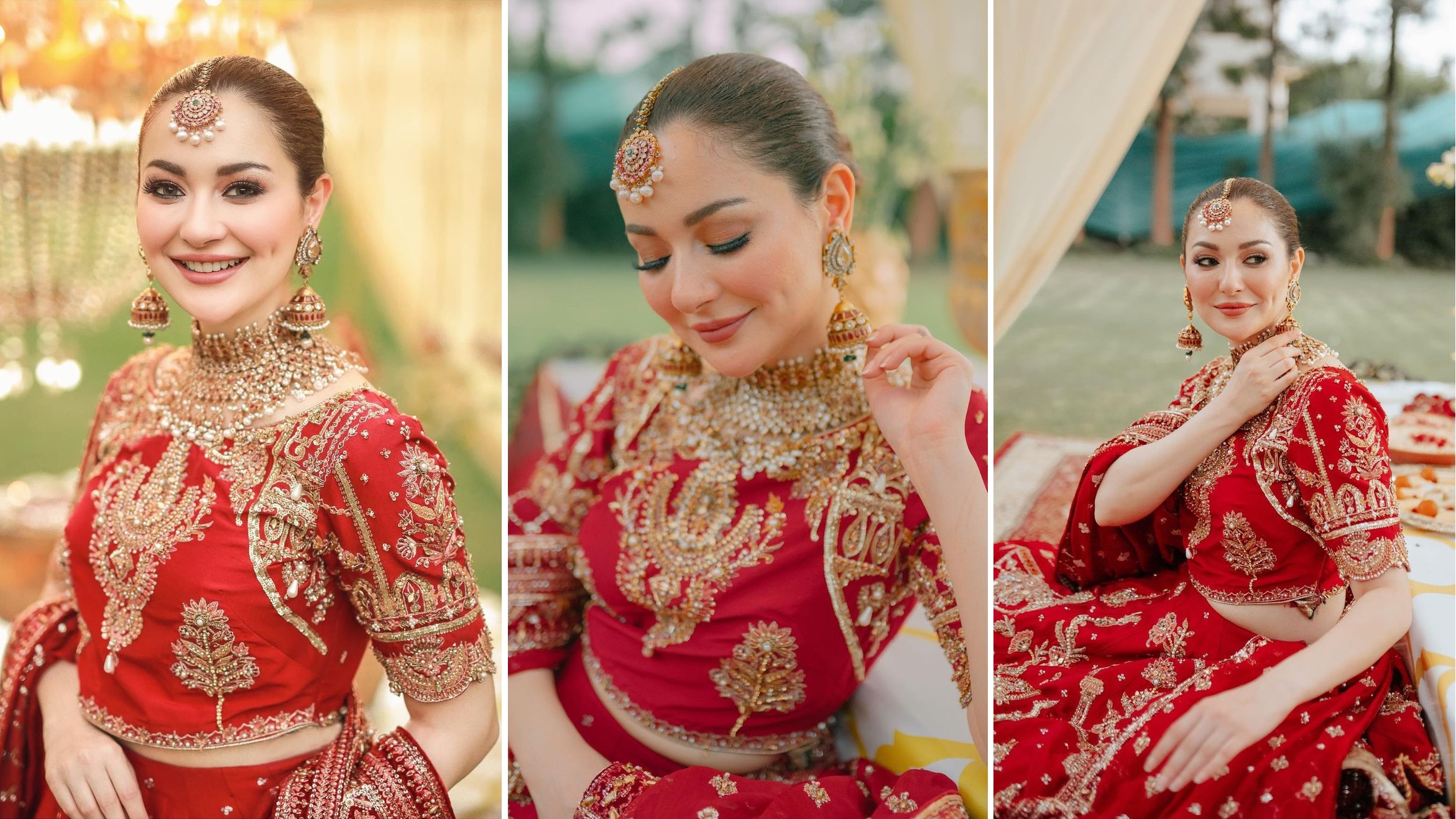 Hania Aamir Red Bridal Dress