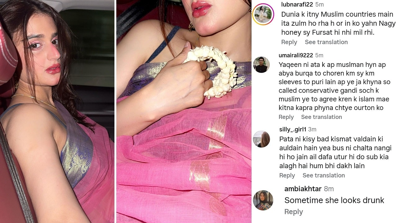 Hira Mani Bold Saree Look