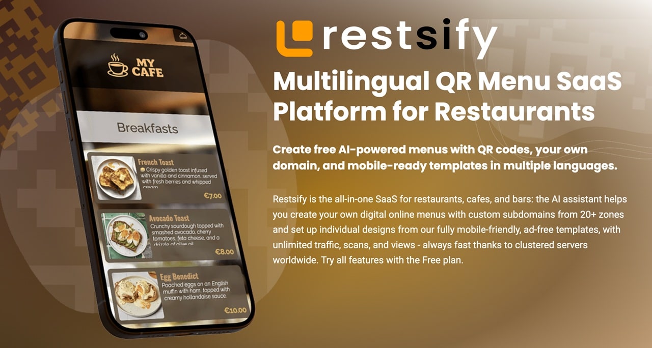 Restsify Multilingual QR Menu